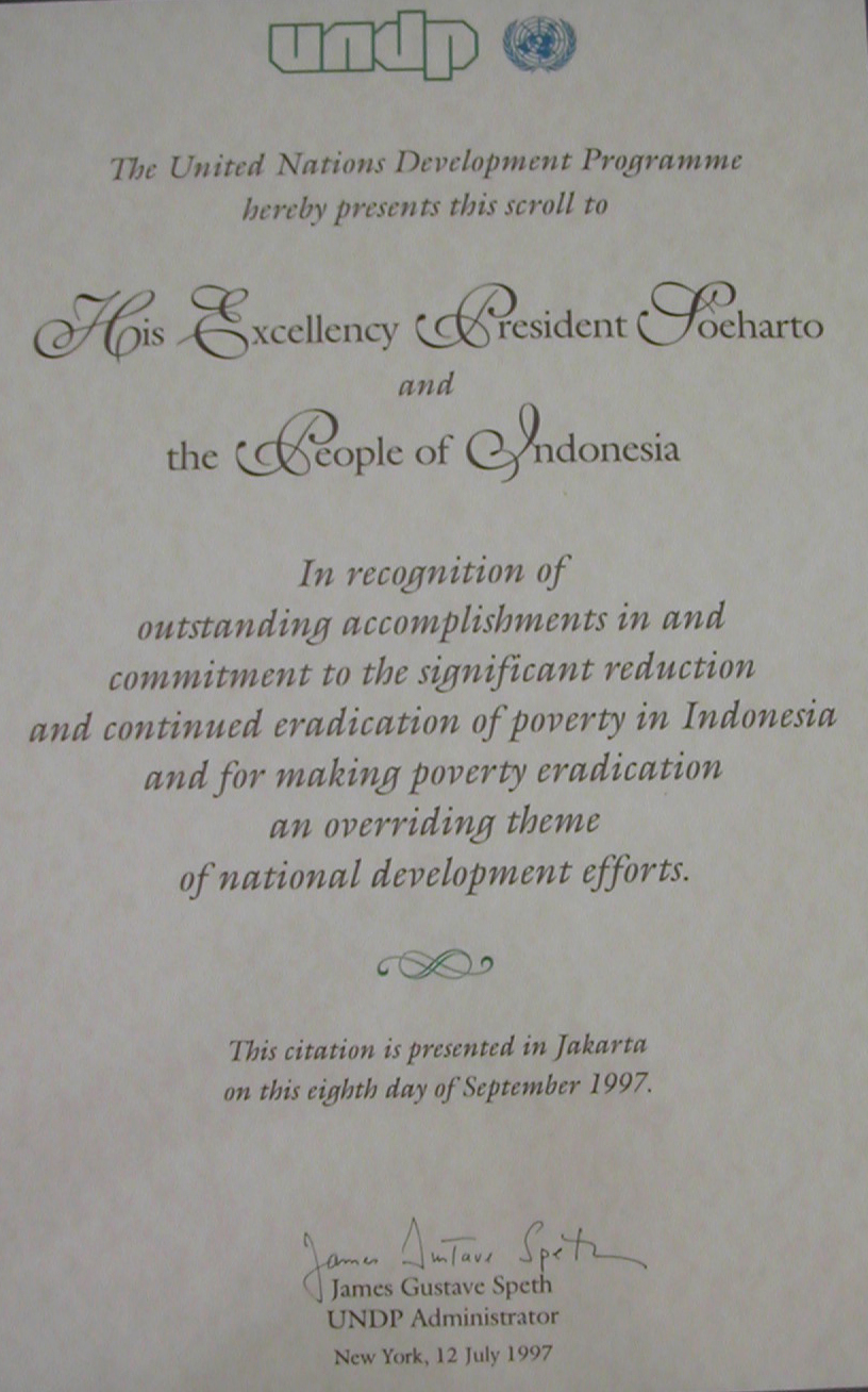 VI.	UNDP (UNITED NATION DEVELOPMENT PROGRAM) 1